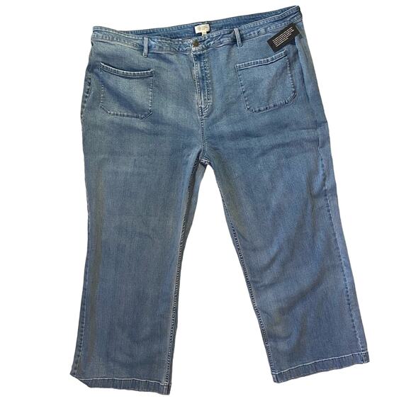 Candace Cameron Bure Jeans Womens Plus Size 30W NEW Wide Leg Casual Blue Pants - Picture 2 of 13